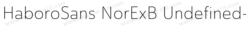 HaboroSans NorExB Undefined字体转换